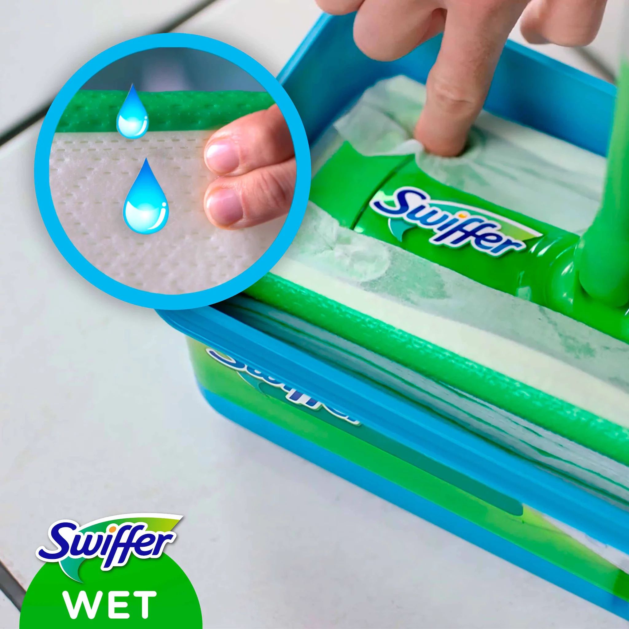 Swiffer Wet Wischtücher Antibakteriell Nachfüllpackung 20er