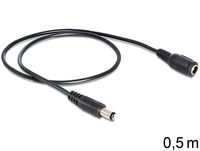 Delock Spannungsversorgungs-Verlängerungskabel - Gleichstromstecker 5,5 x 2,1 mm (M)