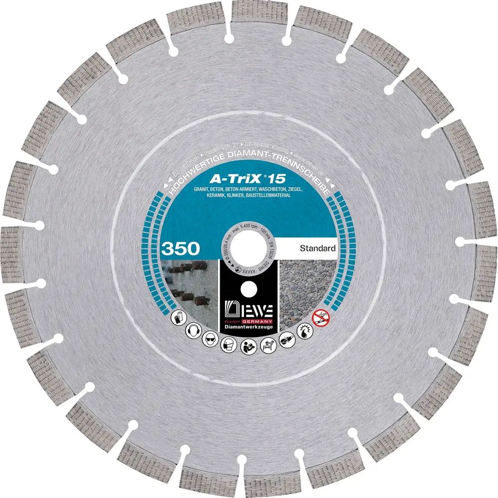 DIEWE Diamant Handtrennscheibe A-Trix 350 x 25.4/15 mm