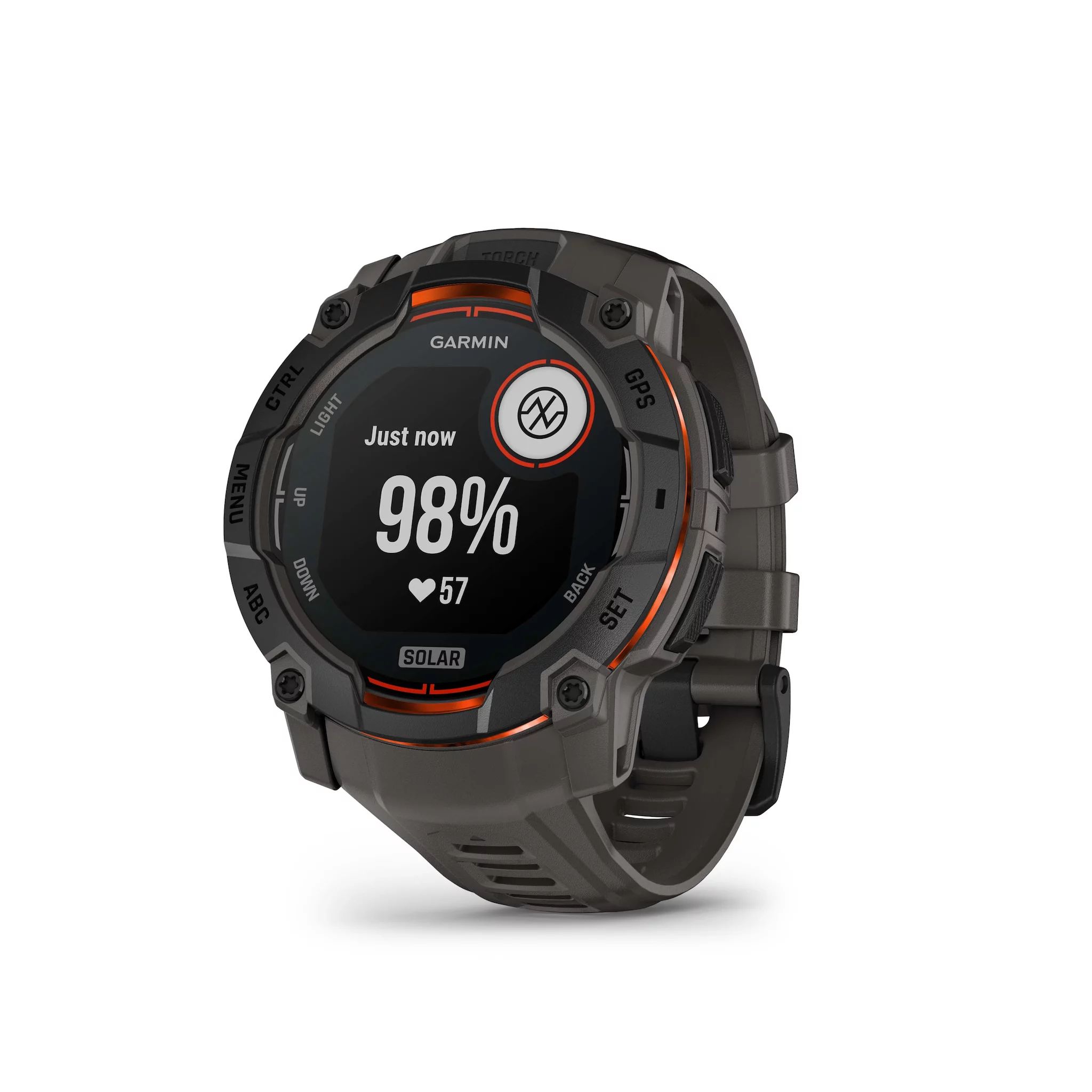 Garmin Instinct 3,50mm,Solar,Black Bezel mit Charcoal Band Open-Box