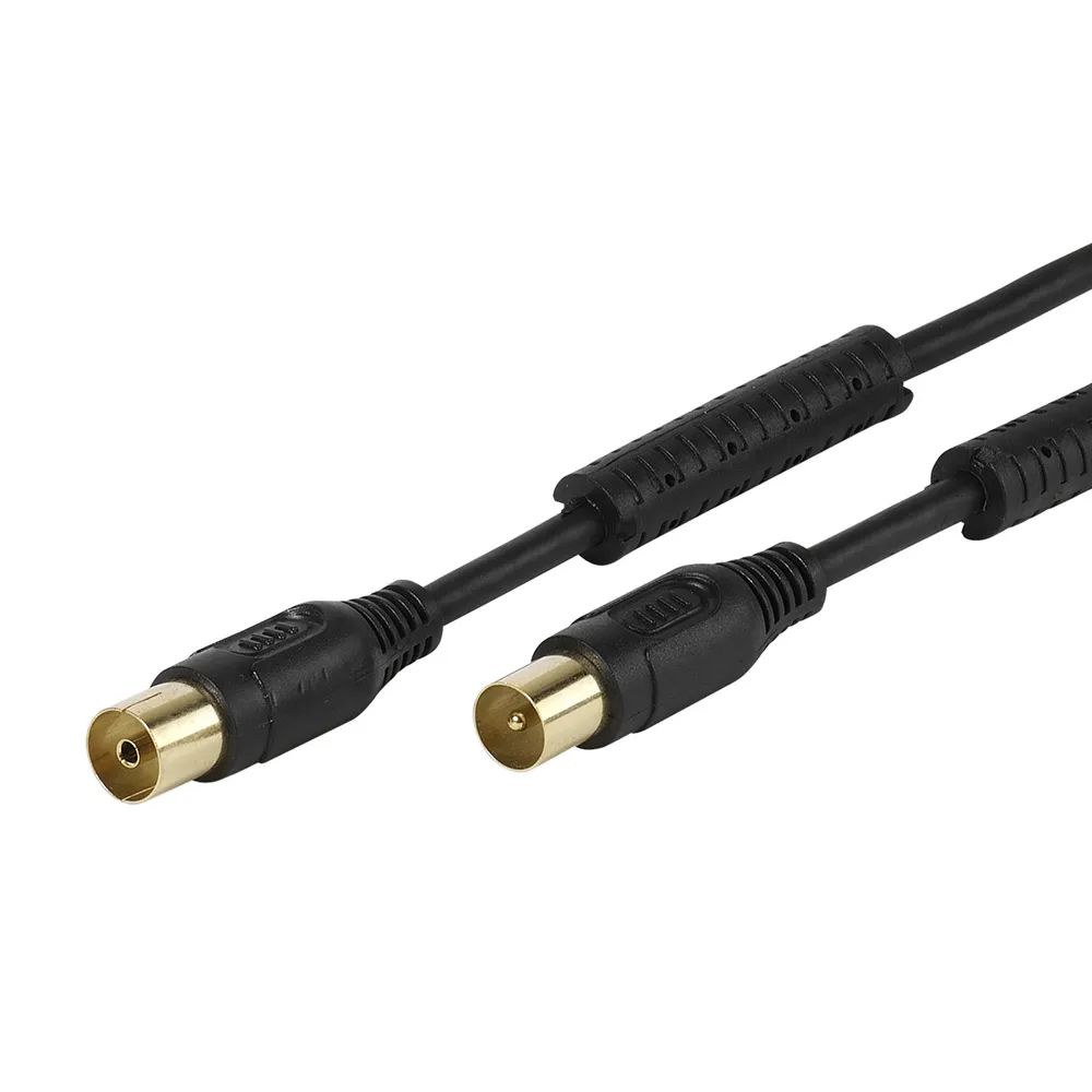 VIVANCO TV / Radio Antennenkabel 100dB, 1,5m, Ferritkern