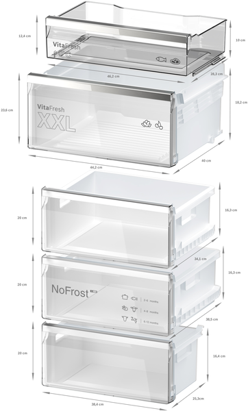 Bosch KGN39AIAU Stand-Kühl-Gefrierkombination