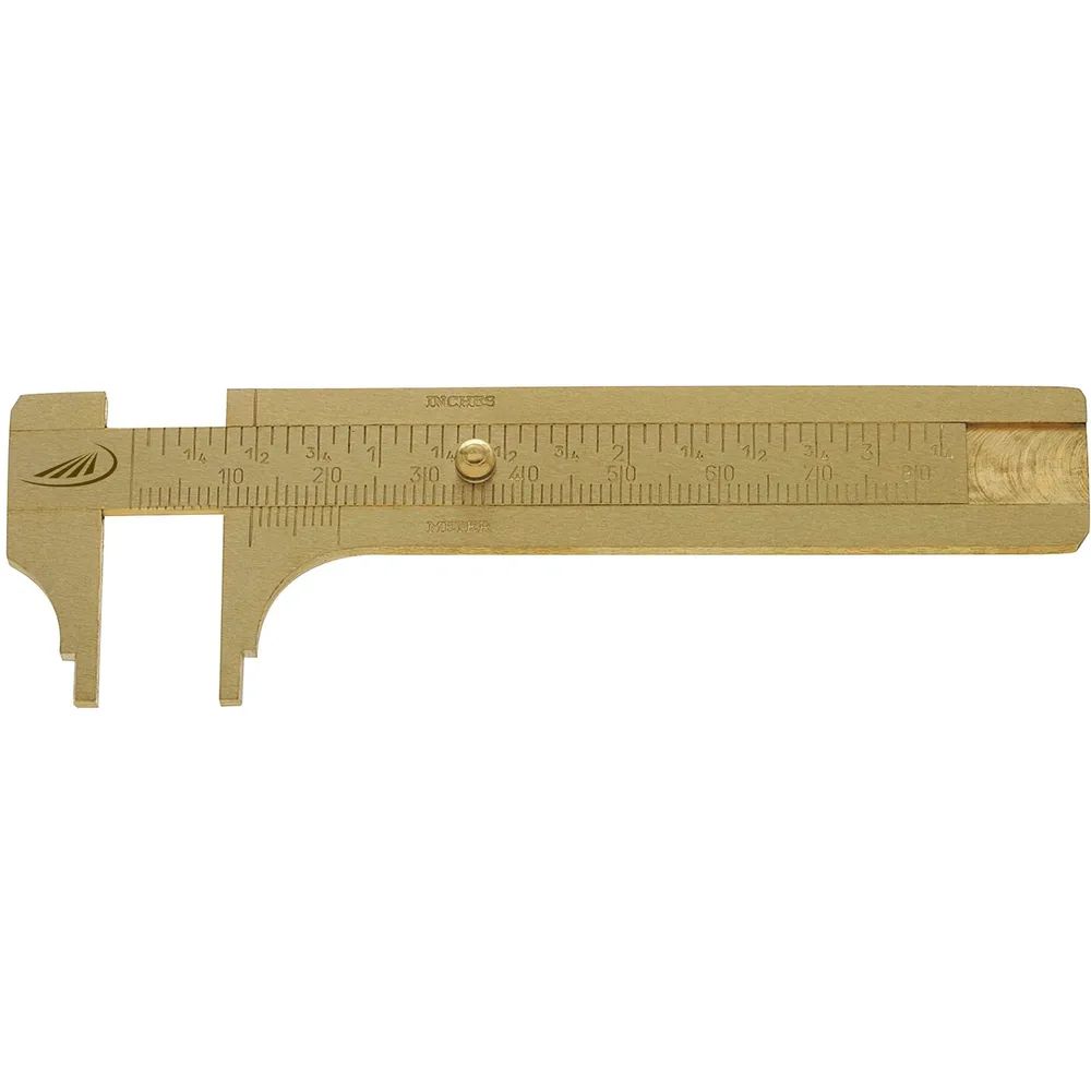 HELIOS PREISSER Knopfmaß Messing Messbereich 0-100 mm