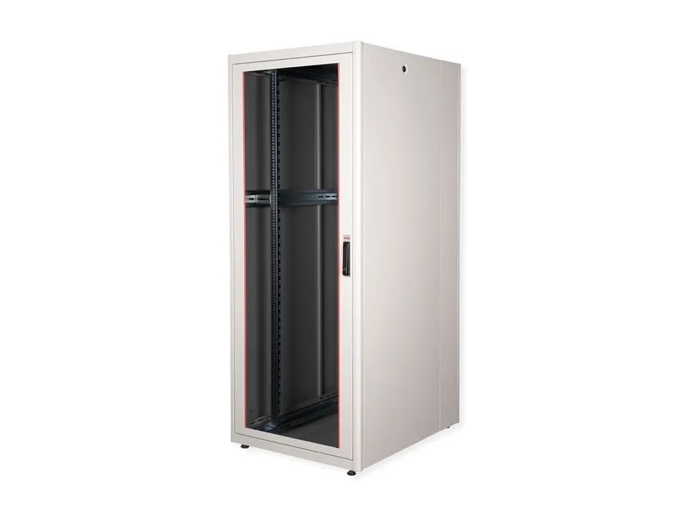 ROLINE Basic - Schrank Netzwerkschrank - Glas Tür, 800x1000 WxD - RAL 7035, Hellgrau - 42HE - 48.3 cm (19")