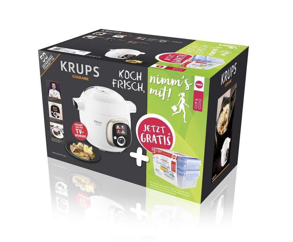 Krups Cook4Me Multikocher inkl. 5x EMSA Dosen
