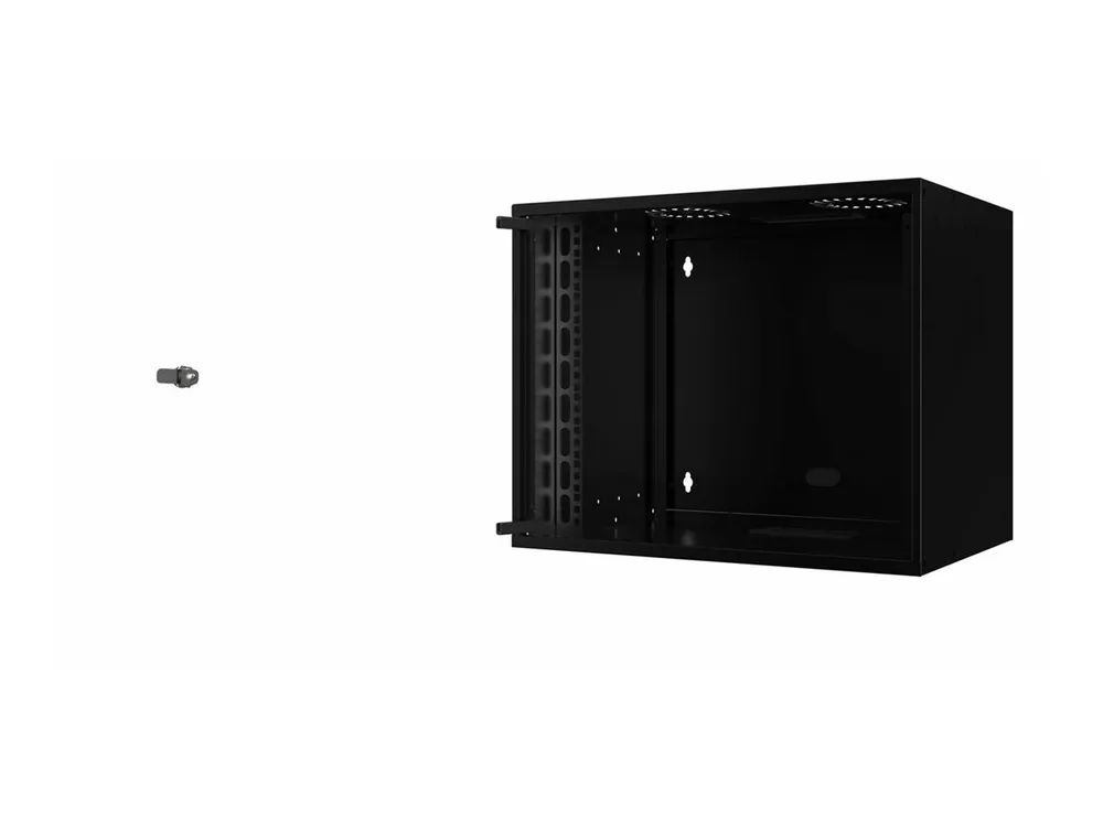 Lanview by Logon - Schrank Netzwerkschrank - 53 x 40, SOHO, unmounted - geeignet für Wandmontage - Schwarz, RAL 9005 - 9U - 48.3 cm (19")