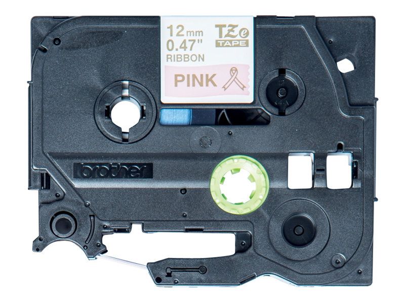Brother TZe-RE34 - Gold auf Pink - Rolle (1,2 cm x 4 m)