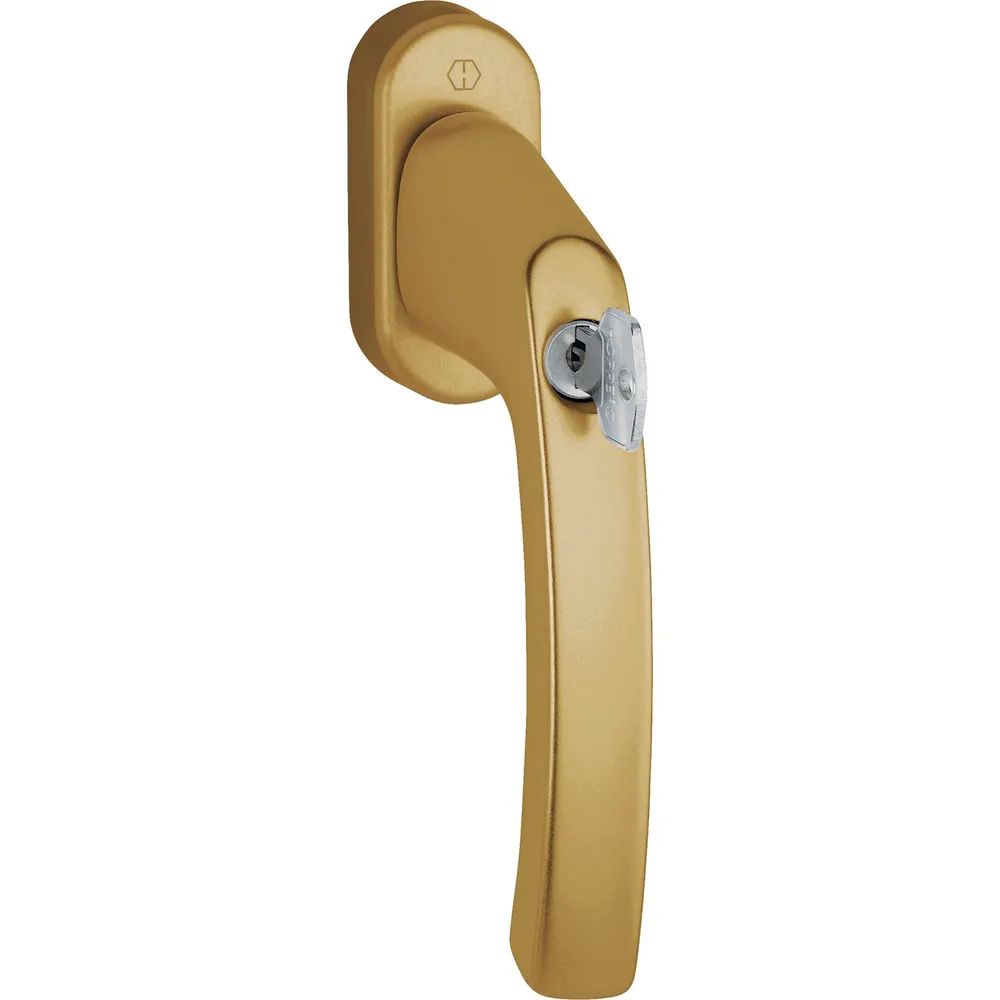 HOPPE Fenstergriff LIÈGE - Sperrzylinder, Vierkant 7x40, 100 Nm, bronze eloxiert