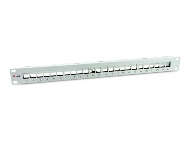 Equip Patch Panel - Rack montierbar - RAL 7035, Hellgrau - 1U - 48.3 cm (19")