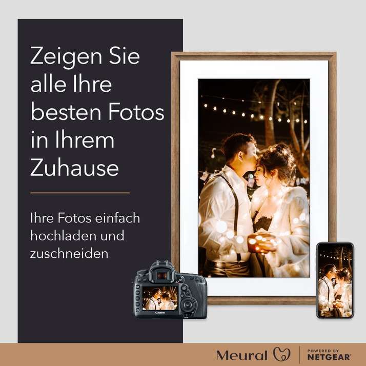 Netgear Meural Canvas II MC321 - Digitaler Bilderrahmen - 2 GB RAM - 8 GB - 54.6 cm (21.5")