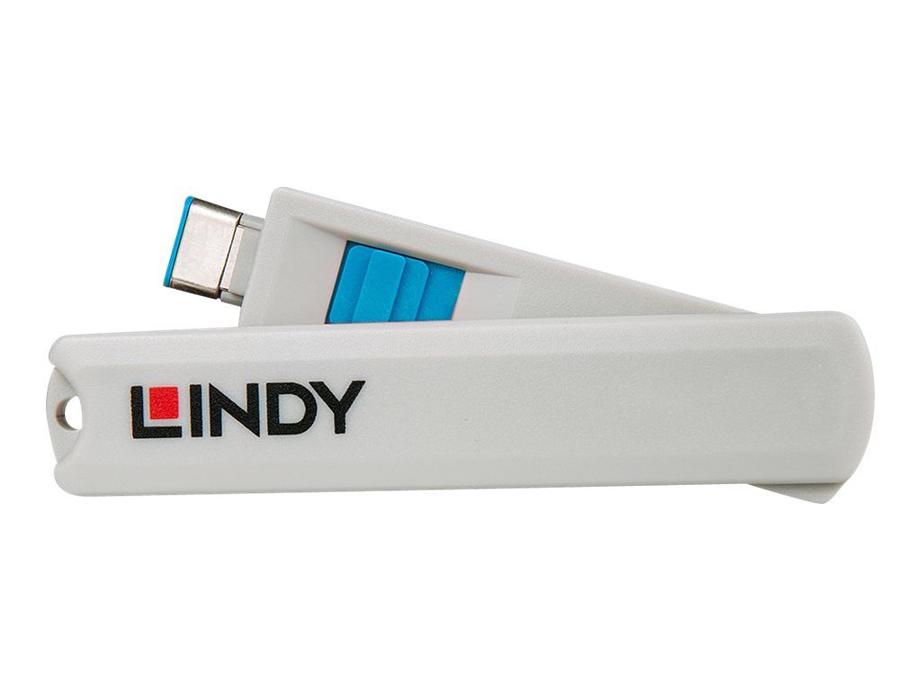 Lindy Schloss für USB-C-Port - Blau