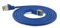WANTEC Extra dünnes CAT7 SSTP Patchkabel - 0,2 m - Cat7 - S/FTP (S-STP) - RJ-45 - RJ-45 - Blau