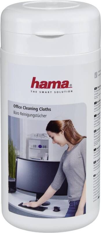 Hama 113805 Büro-Reinigungstücher, 100 Stück