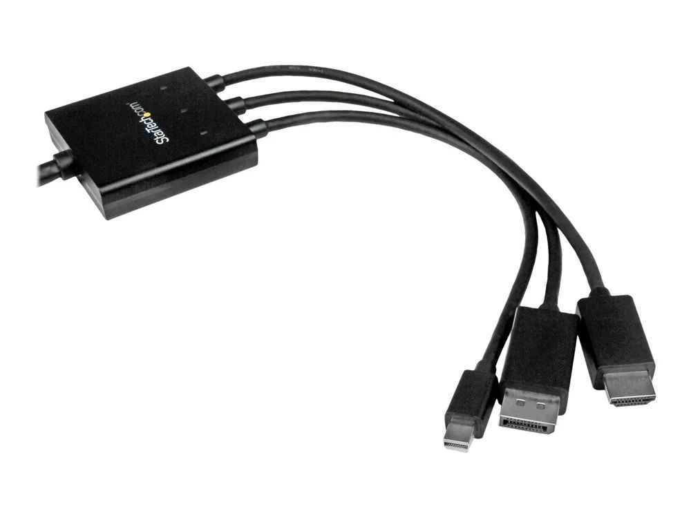 StarTech.com Startech 2m HDMI, DisplayPort oder Mini DisplayPort auf HDMI Konverter Kabel - HDMI, DP oder Mini DP zu HDMI Adapterkabel - Videoadapter - HDMI, DisplayPort, Mini DisplayPort männlich zu HDMI, Mikro-USB Typ B (nur Strom)