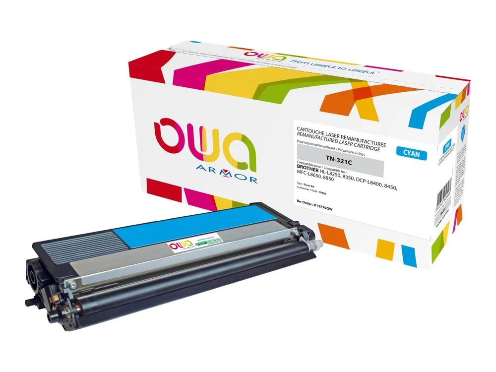 Armor OWA - Cyan - kompatibel - wiederaufbereitet - Tonerpatrone (Alternative zu: Brother TN321C)