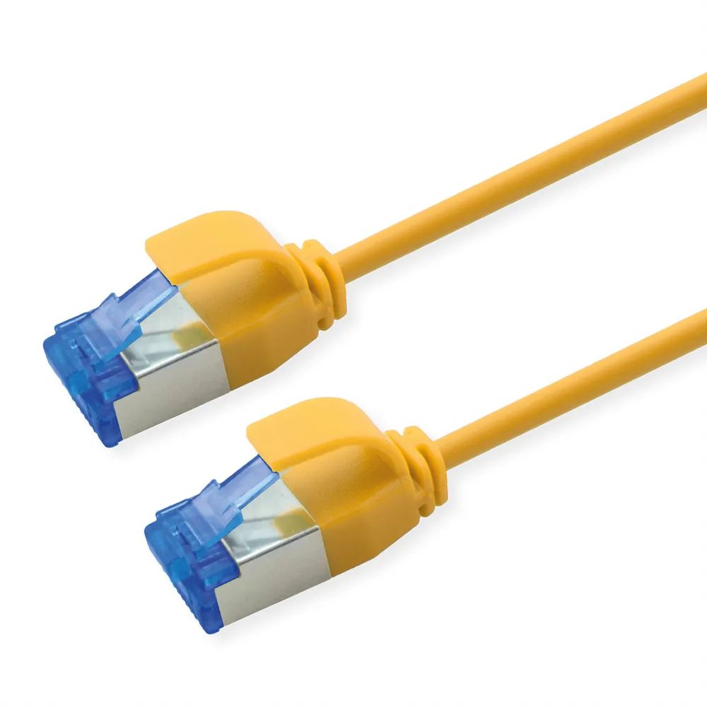 ROLINE Patchkabel Cat.6A (Class EA) S/FTP (PiMF), LSOH, PoE, gelb, 1 m