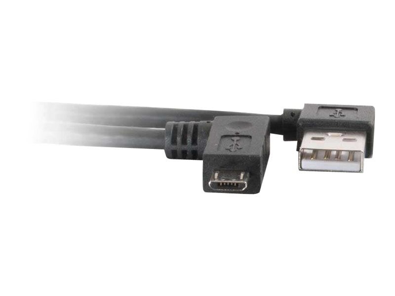C2G USB 2.0 A Right Angle to Micro-USB B Right Angle Cable - USB-Kabel - Micro-USB Typ B (M)