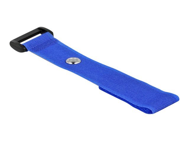 Delock Klettverschluss-Cinchkabelbinder - 19 cm - Blau (Packung mit 5)