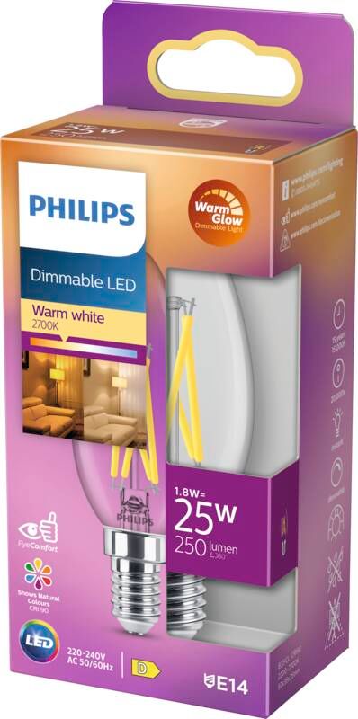 Philips LED classic 25W B35 E14 CL WGD90 SRT4