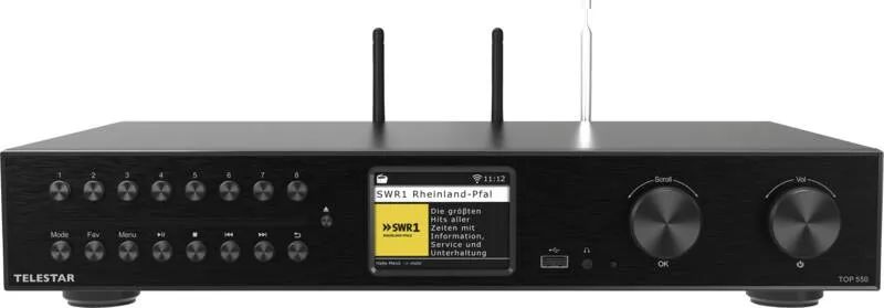 Telestar TOP 550 Schwarz Multifunktionsradios HiFi-Baustei