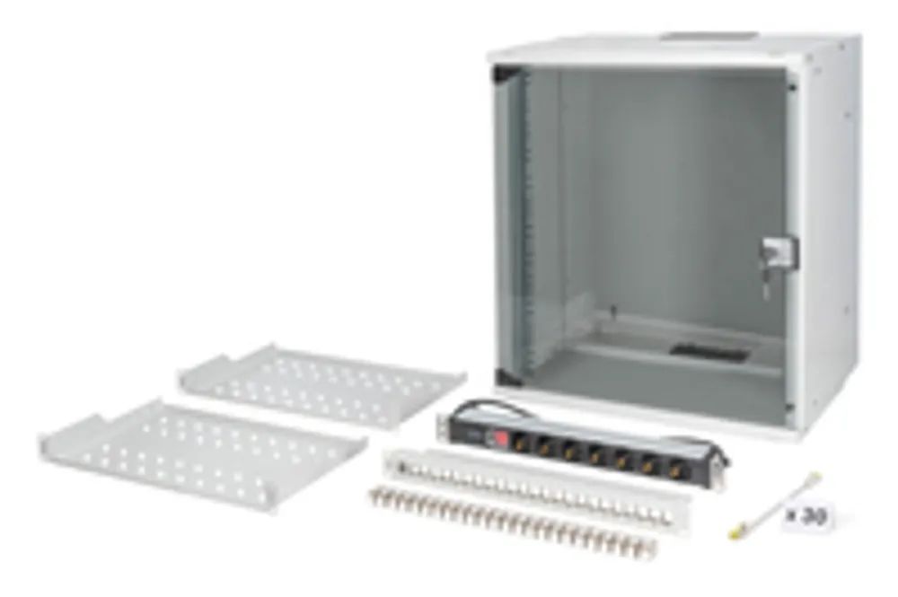 DIGITUS Netzwerk-Set SOHO Pro, 483 mm (19") - 12HE, 540 x 400 mm (B x T)