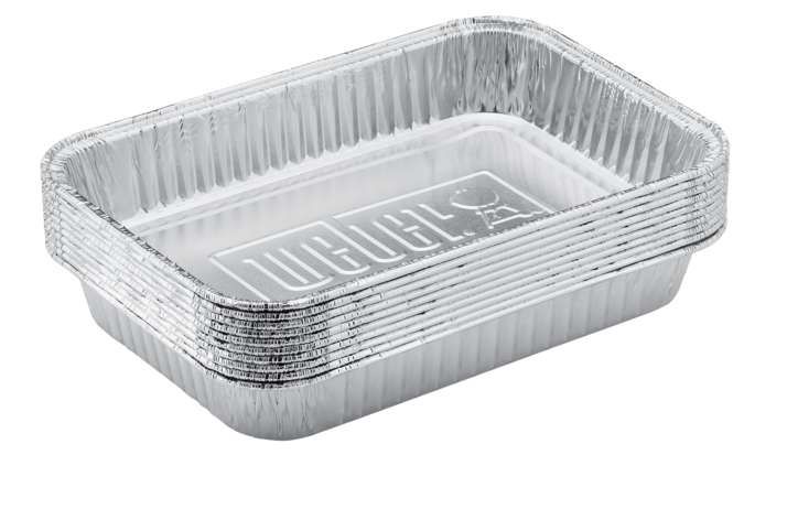Weber Alu-Tropfschalen, klein, 10 Stück