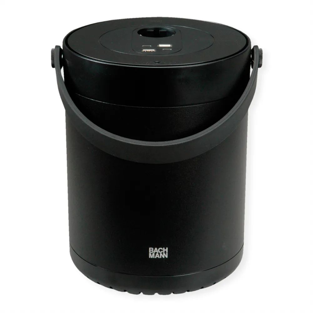 BACHMANN MOV:E POWER UNIT 1x CEE7/3 2x Charger USB-A/C, 220W, schwarz