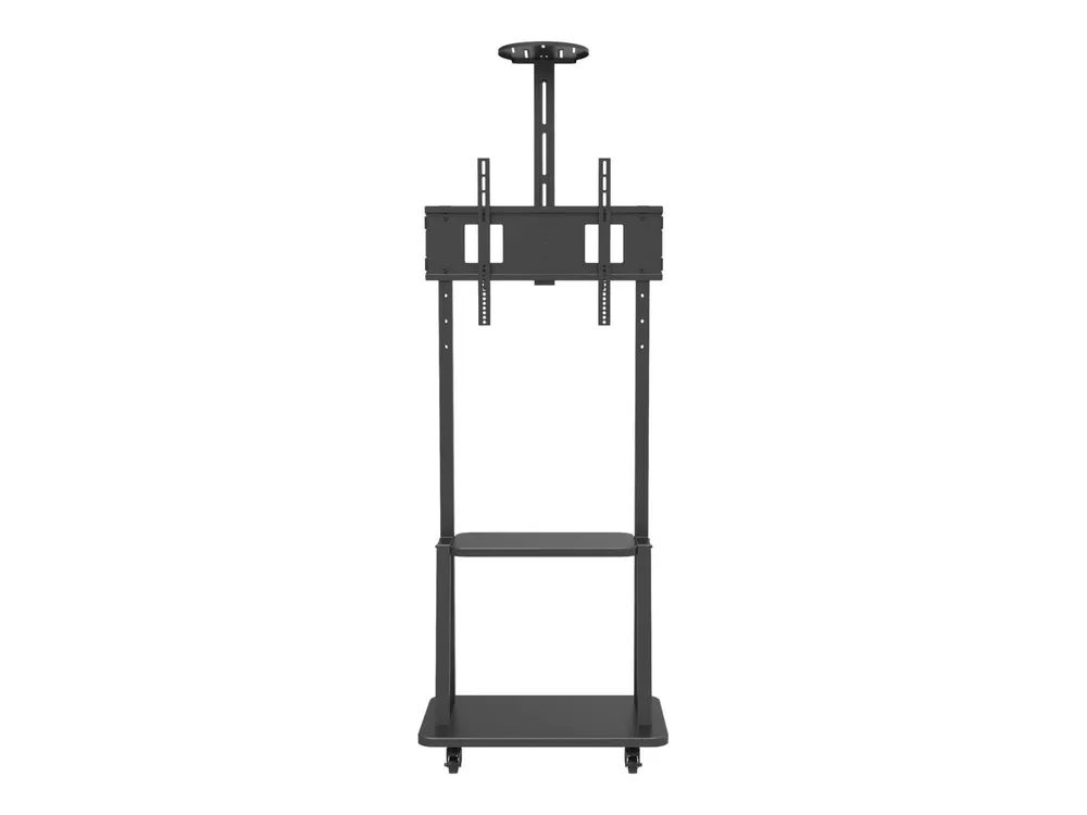 Techly Wagen - für LCD / AV-System / Kamera - Schwarz - Bildschirmgröße: 81.3-177.8 cm (32"-70")