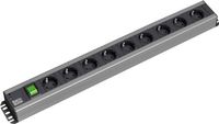 Bachmann Steckdosenleiste - Wechselstrom 230 V - 1-phasig - Eingabe, Eingang CEE 7/7 - Ausgangsanschlüsse: 9 (CEE 7/3)