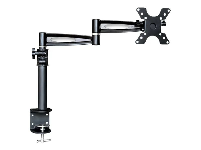 Techly Befestigungskit (Gelenkarm, Spannbefestigung für Tisch, Halterung für Display) - für LCD-Display - Schwarz - Bildschirmgröße: 33-48.3 cm (13"-19")