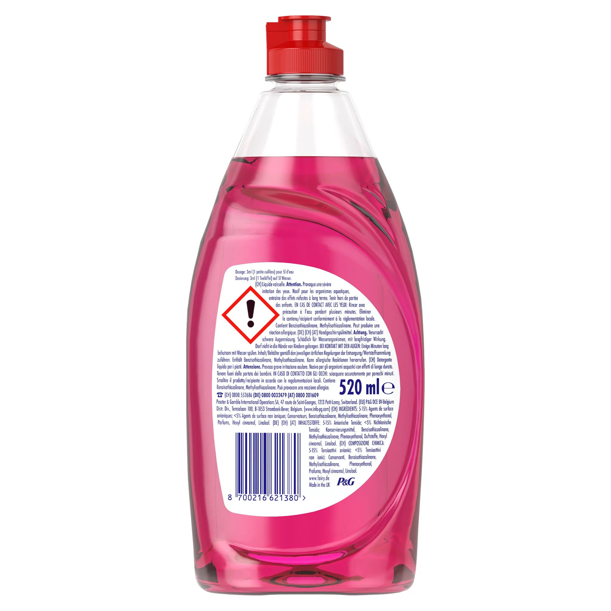 Fairy Handspülmittel Pinke Jasminblüte, 520ml