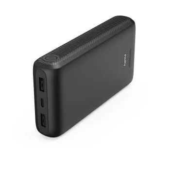 Hama Power Pack, 20000 mAh, 3 Ausgänge: USB-C, 2x USB-A, Anthrazit