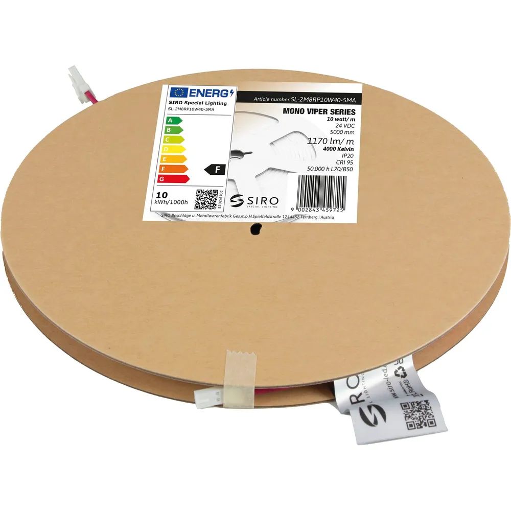 Siro Beschläge- und Metallwaren-** fabrik Gesellschaft m.b.H. SIRO LED-Band SL-VIPER 10W/m 4000K, 24 V/DC, Rolle 5 m