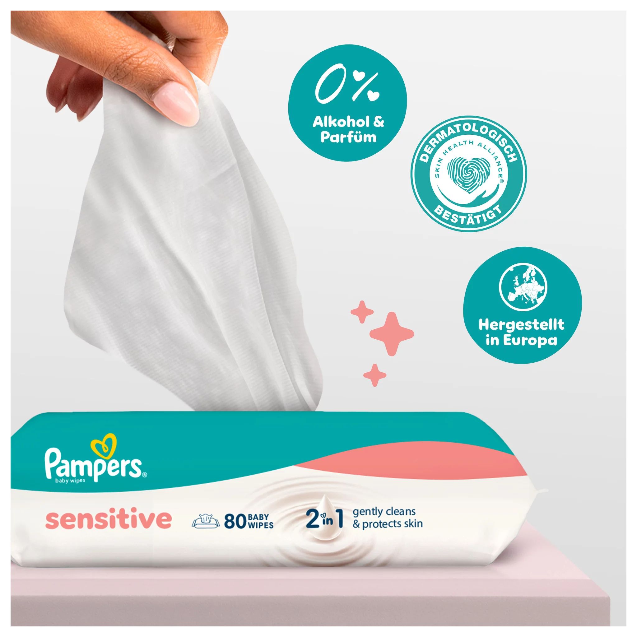 Pampers Feuchte Tücher Sensitive 1x