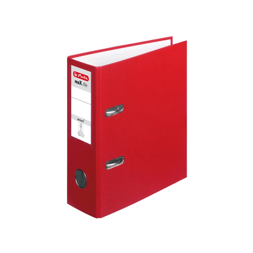 herlitz Ordner maX.file protect A5 hoch 8cm rot