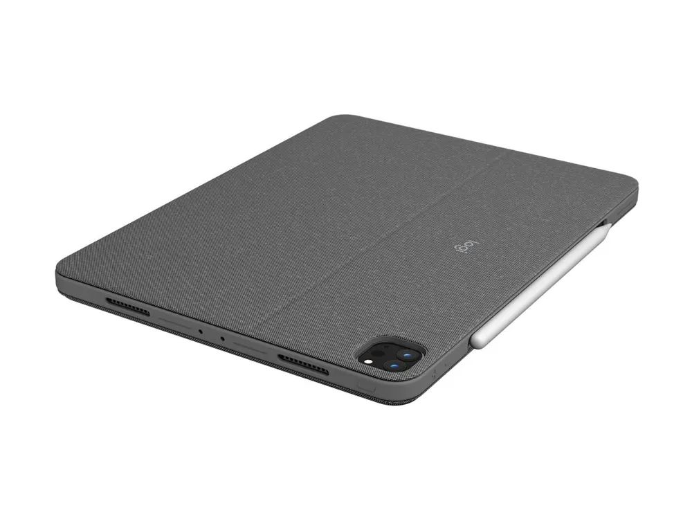 Logitech Combo Touch - Tastatur und Foliohülle - mit Trackpad - hinterleuchtet - Apple Smart connector - AZERTY - Französisch - Graphite - für Apple 11-inch iPad Pro (M4)