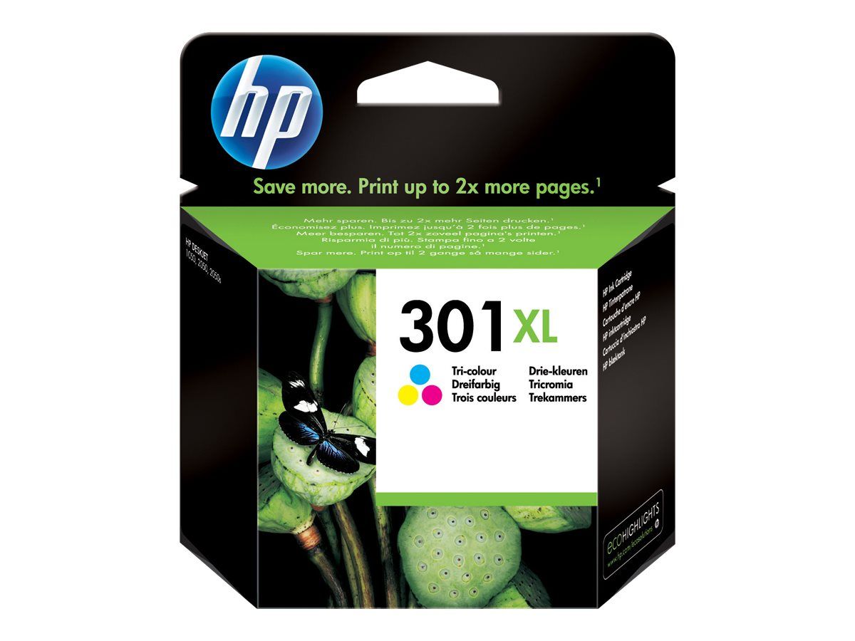 HP 301XL - Hohe Ergiebigkeit - Farbe (Cyan, Magenta, Gelb)