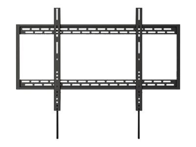 Manhattan TV & Monitor Mount, Wall, Fixed, 1 screen, Screen Sizes: 60-100", Black, VESA 200x200 to 900x600mm, Max 100kg, LFD, Lifetime Warranty - Klammer - Ultra-dünn - für Flachbildschirm - Stahl - Schwarz - Bildschirmgröße: 152.4-254 cm (60"-100")