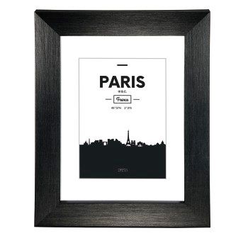 Hama Kunststoffrahmen "Paris", Schwarz, 40 x 50 cm