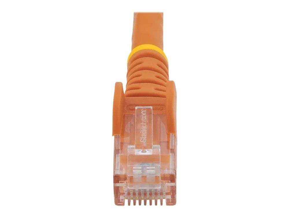 StarTech.com 3m CAT6 Ethernet Cable, 10 Gigabit Snagless RJ45 650MHz 100W PoE Patch Cord, CAT 6 10GbE UTP Network Cable w/Strain Relief, Orange, Fluke Tested/Wiring is UL Certified/TIA - Category 6 - 24AWG (N6PATC3MOR)