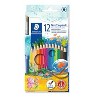STAEDTLER Noris Club aquarell - Wasserfarbstift - gemischte Farben (Packung mit 12)