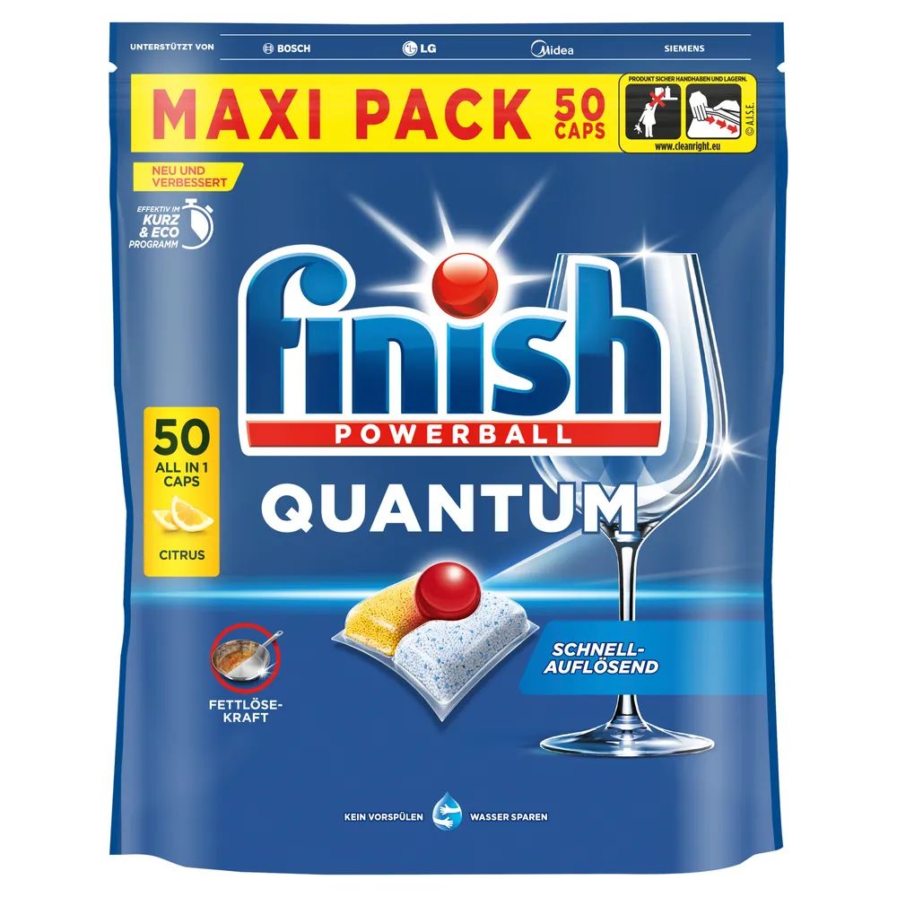 Finish Quantum Maxipack Citrus 50 Caps        
