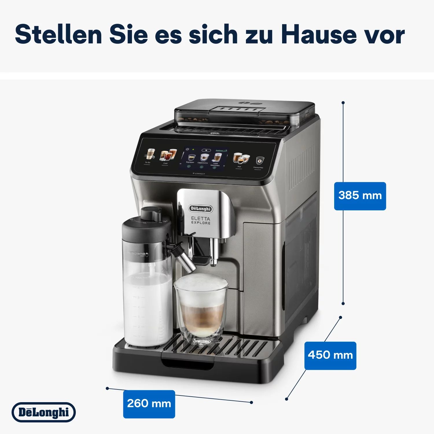 De'Longhi Kaffeevollautomat Eletta Explore Cold Brew ECAM450.86.T