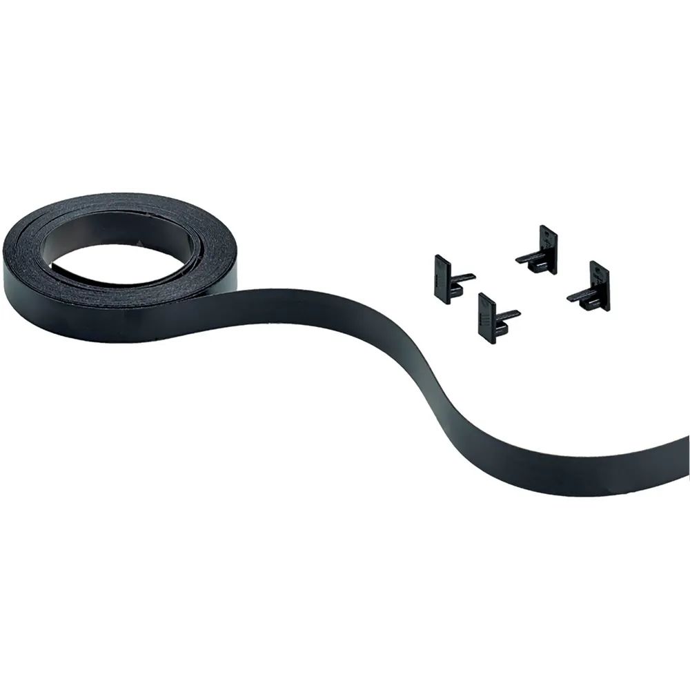 HETTICH SlideLine M Farbset zu vorlaufendem Laufprofil 18mm schwarz, 4000 mm