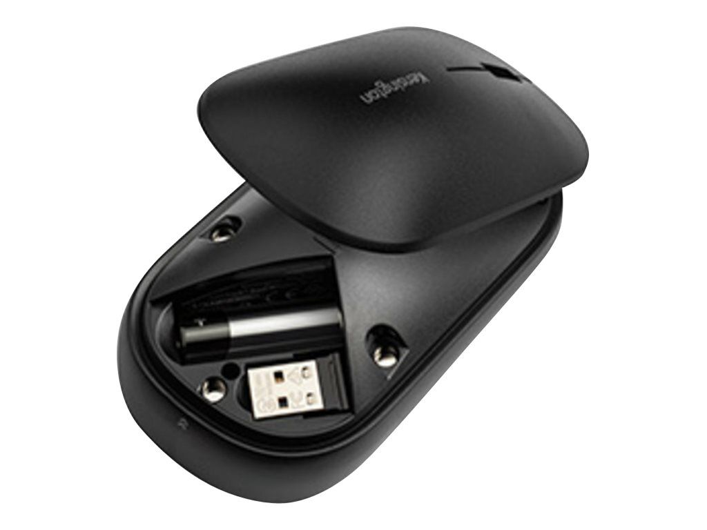 Kensington SureTrack Dual Wireless Mouse - Maus - optisch - 4 Tasten - kabellos - 2.4 GHz, Bluetooth 5.0 LE, Bluetooth 3.0 - kabelloser Empfänger (USB)