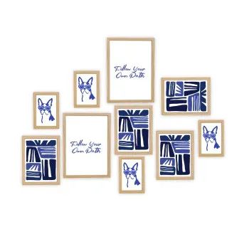 Hama Holzrahmen "Collage", Eiche, 10er-Set, 3 Formate: 10x15, 15x20, 20x30 cm