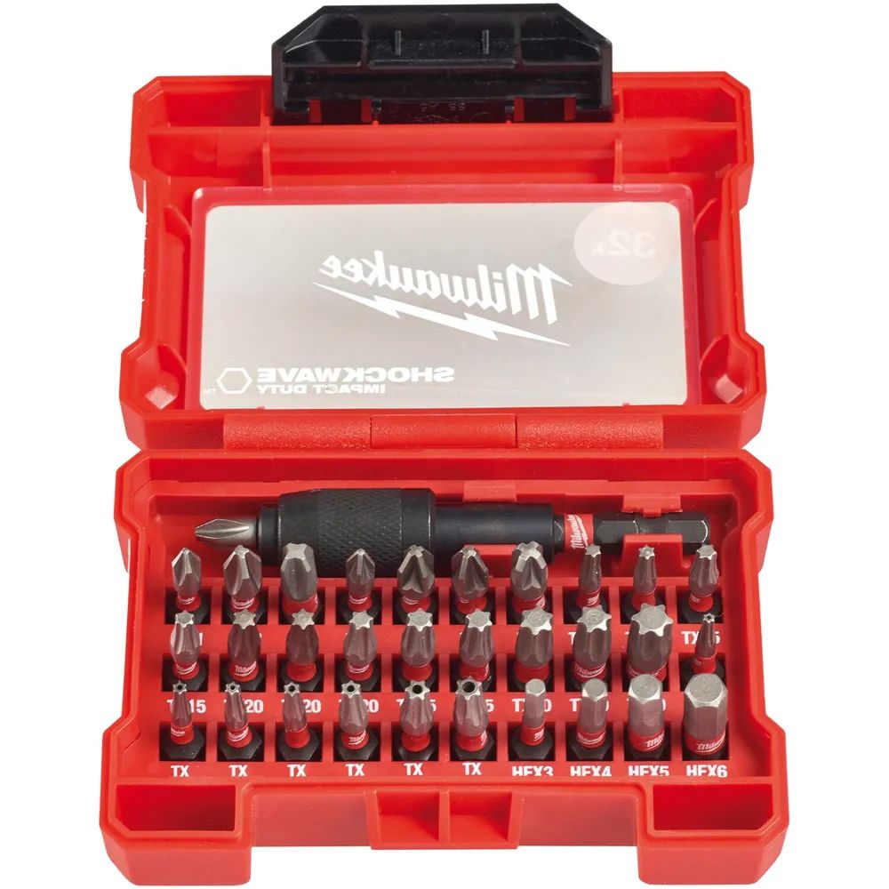 MILWAUKEE Bit-Satz Shockwave 32-teilig