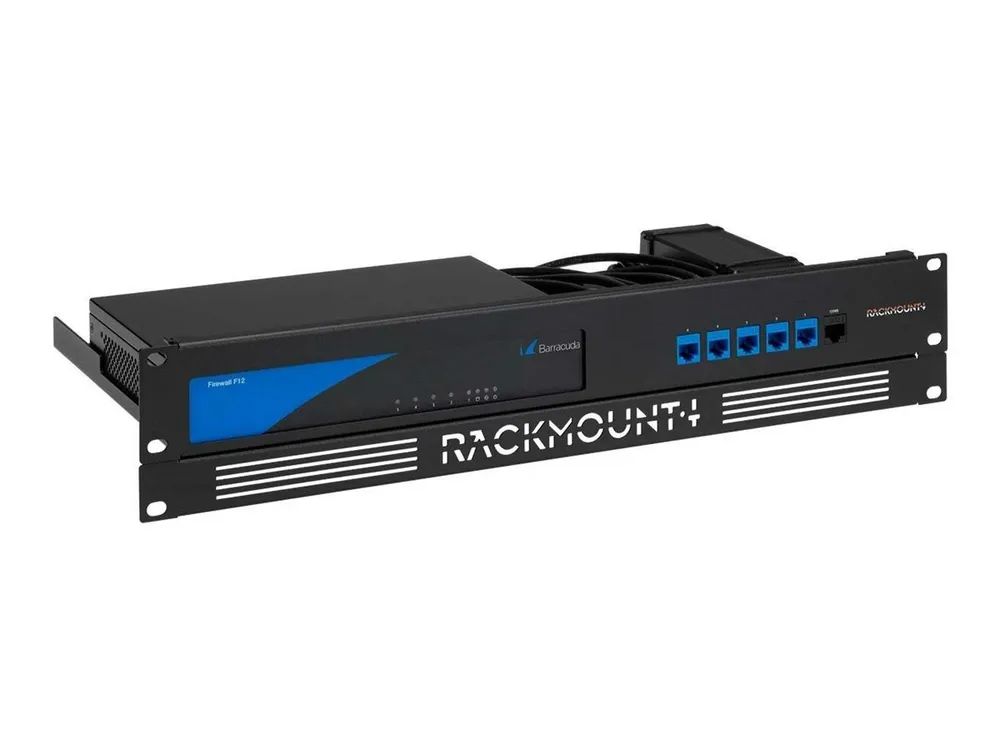 Rackmount.IT BC-RACK RM-BC-T2 - Montagesatz für Netzwerkgeräte - Rack montierbar - Jet Black, RAL 9005 - 1.3U - 48.3 cm (19")