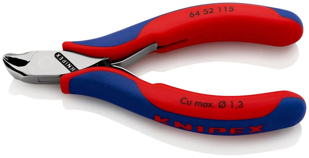 KNIPEX Elektronik-Vornschneider mit Mehrkomponenten-Hüllen 115 mm