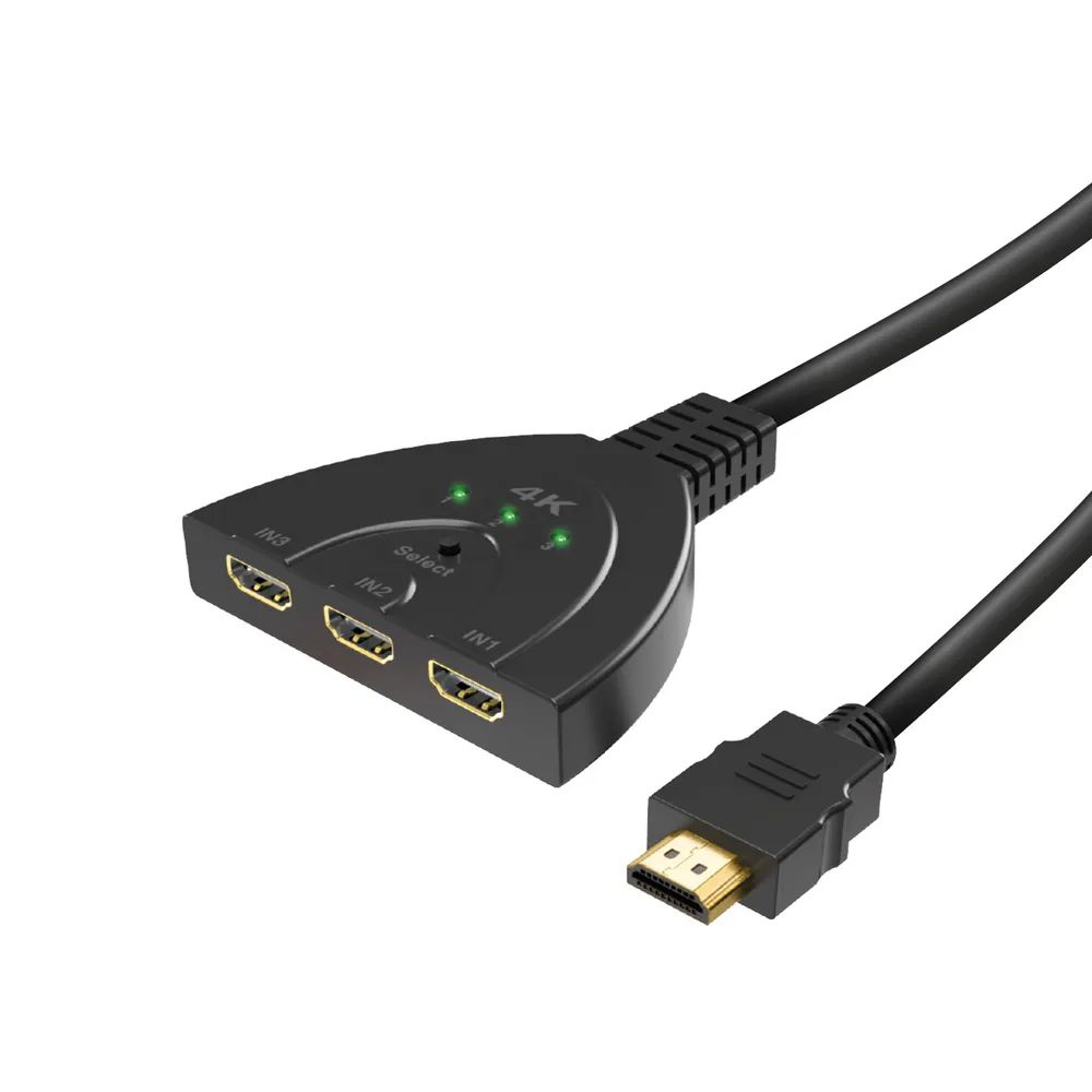 VIVANCO Automatischer 3 auf 1 HDMI Umschalter
